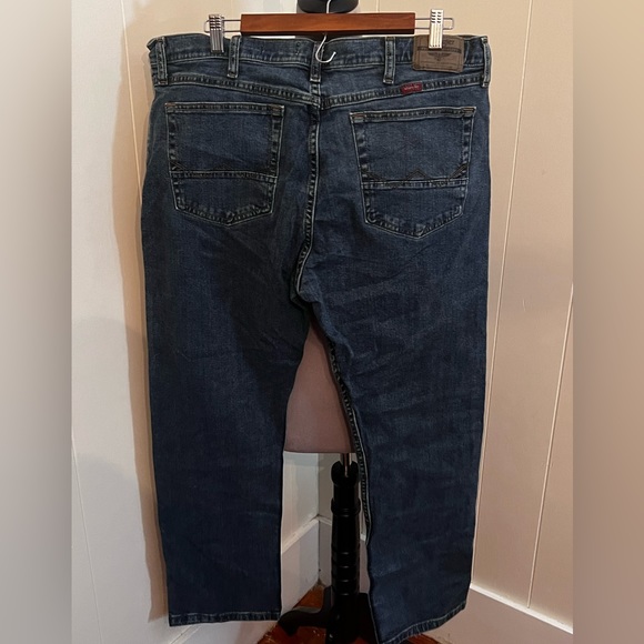 Wrangler Slim Straight Jeans, Medium Wash, 38x30 - Picture 6 of 6